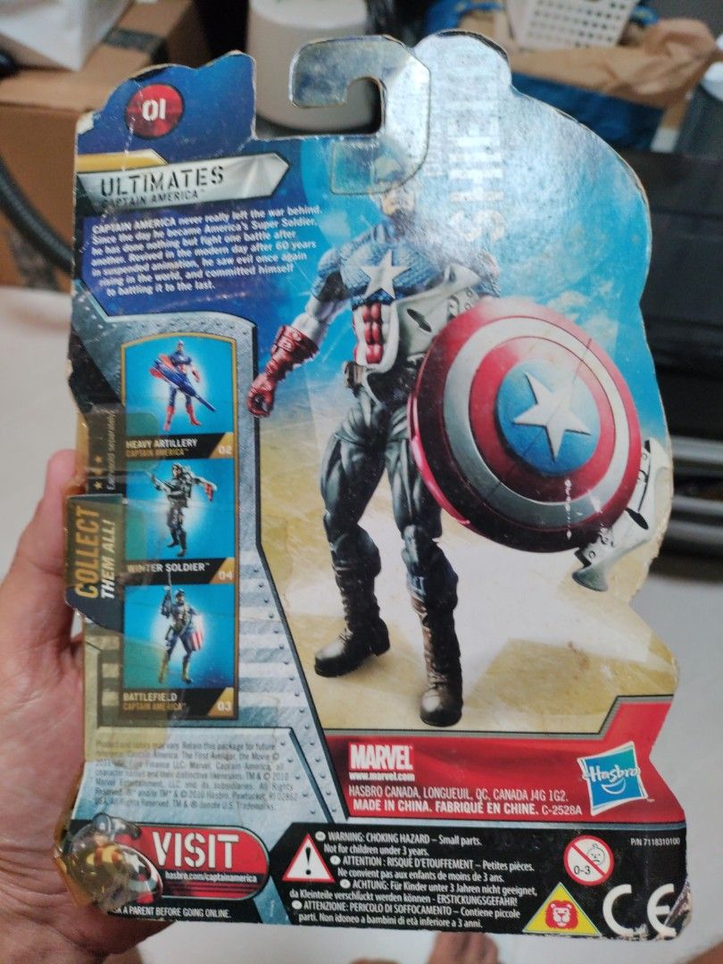 Figurine Avengers Captain America 24 cm 3 Accessoires Super Heros