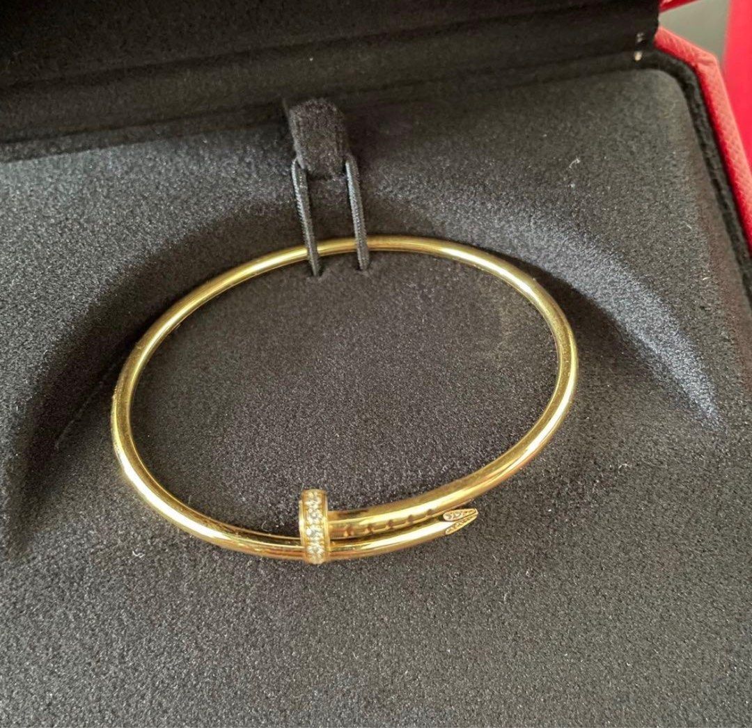 Cartier nail bracelet used outlet