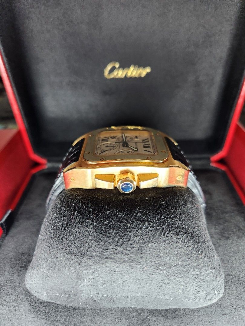 Cartier santos on sale xl gold