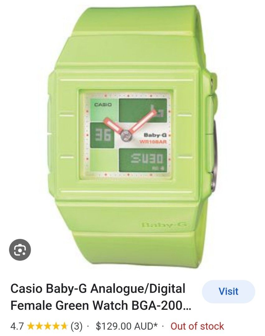 Casio baby hotsell g bga 200