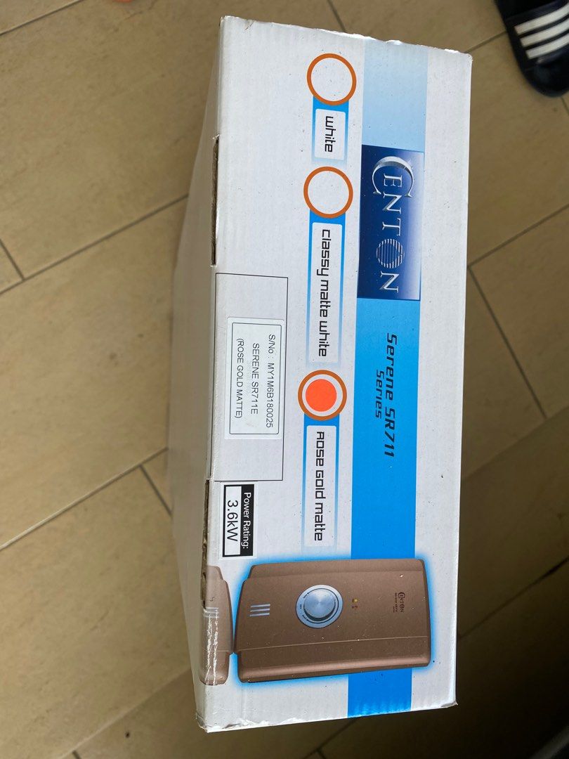 Centon Water heather, TV u0026 Home Appliances, Water Heater u0026 Instant Showers  on Carousell