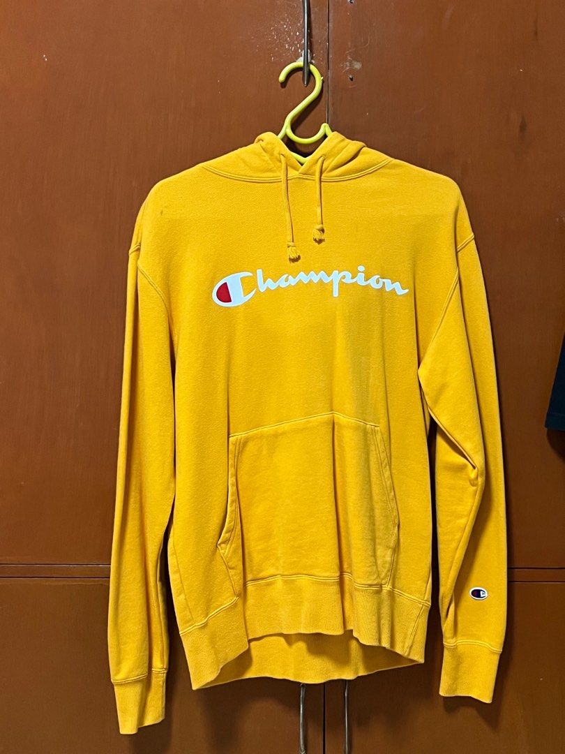 Champion mustard yellow hoodie sales