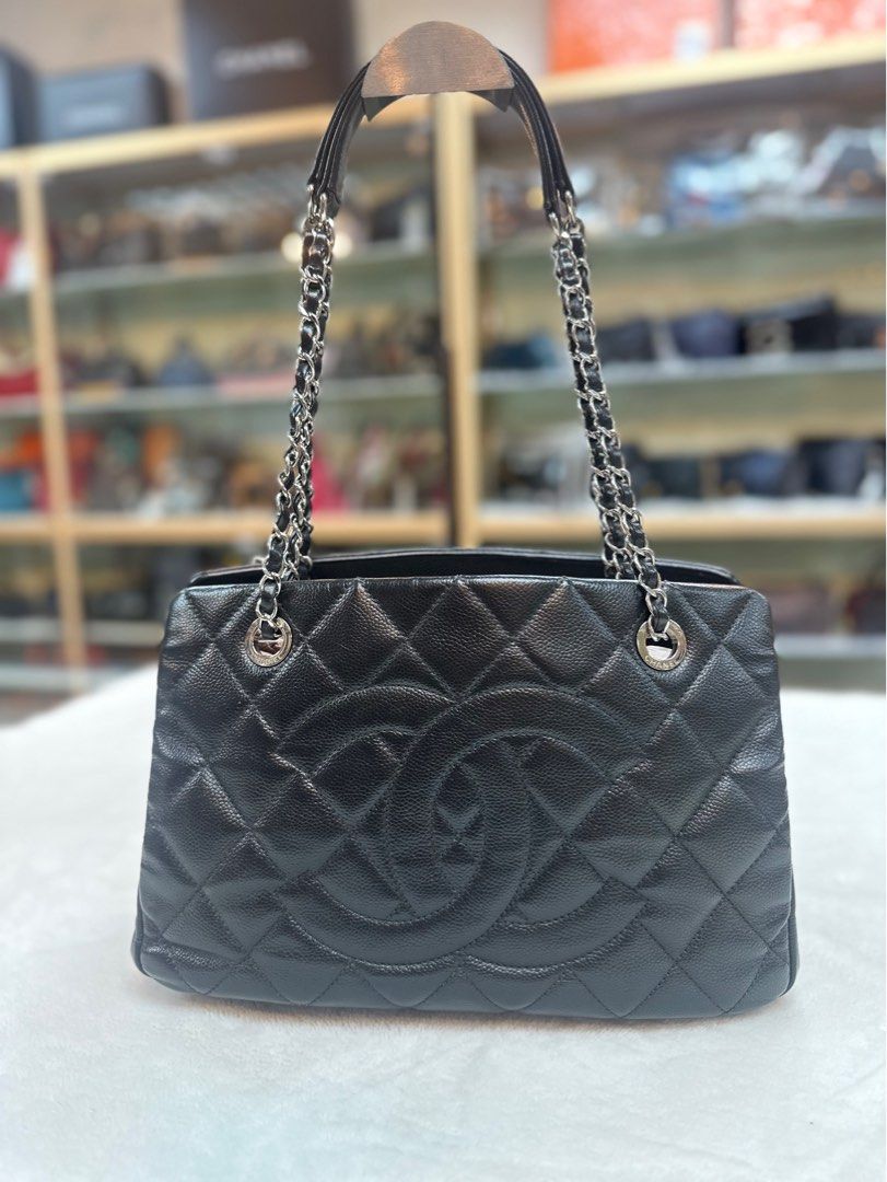 Chanel Shiny Timeless CC Shopping Tote