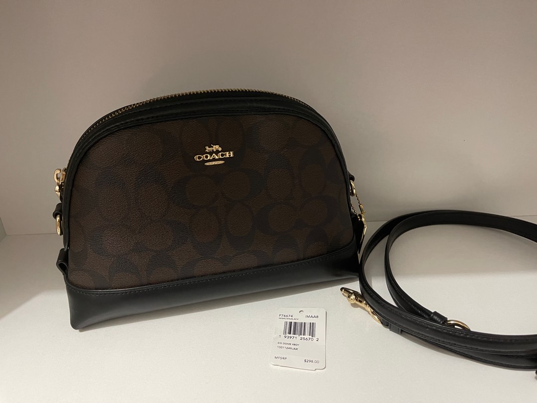 Coach Dome Crossbody In Signature Canvas on Carousell