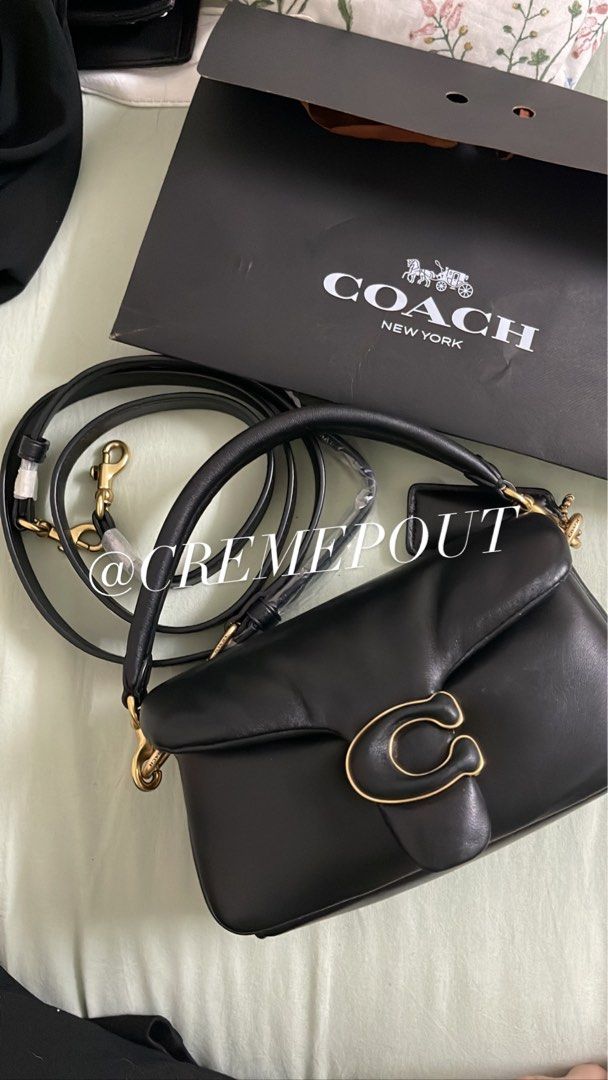 ORIGINAL Coach Tabby Pillow 18 Black , Luxury, Bags & Wallets on Carousell