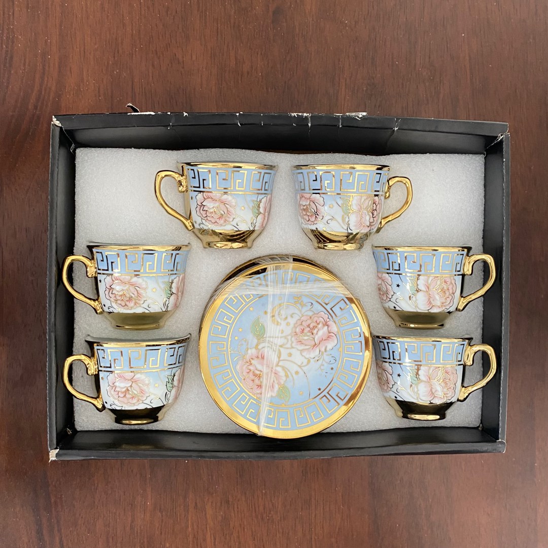 Coffee/Tea Cups and Saucers Gift Set on Carousell