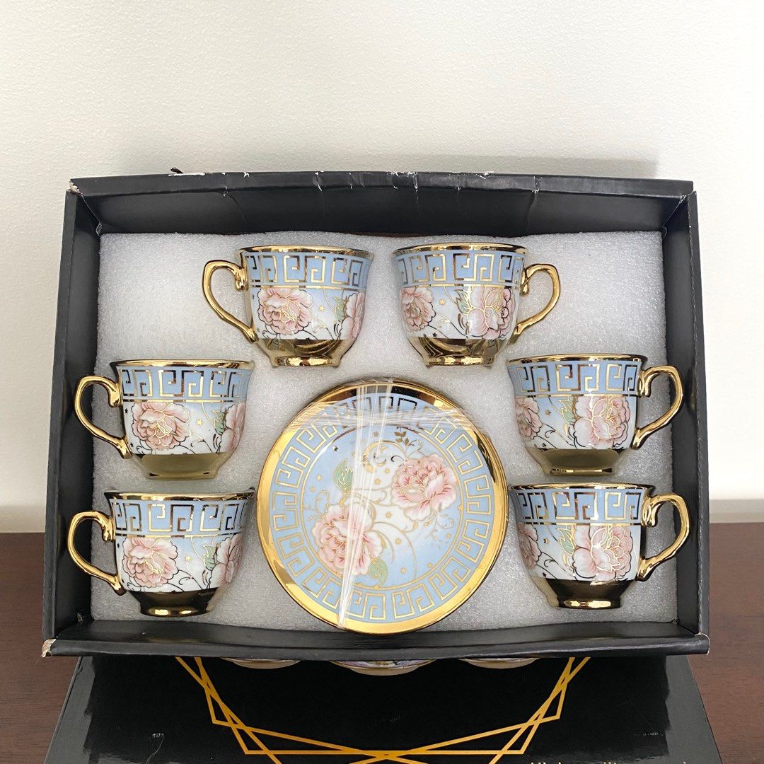 Coffee/Tea Cups and Saucers Gift Set on Carousell