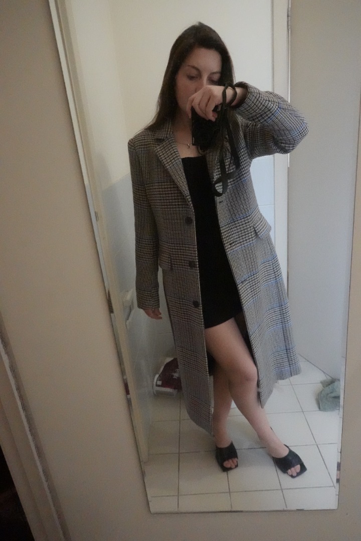 Country road check coat sales