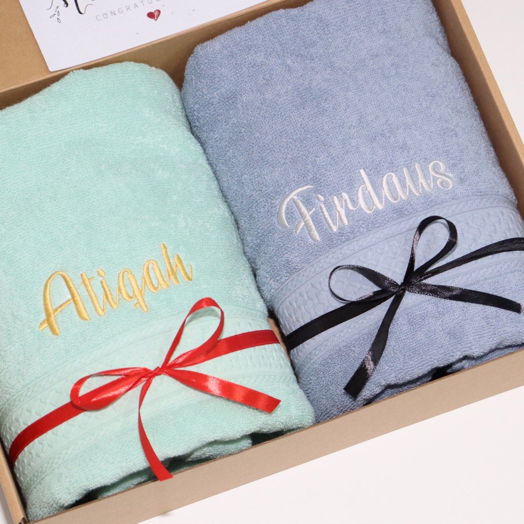 Personalised bath new arrivals towels for couples