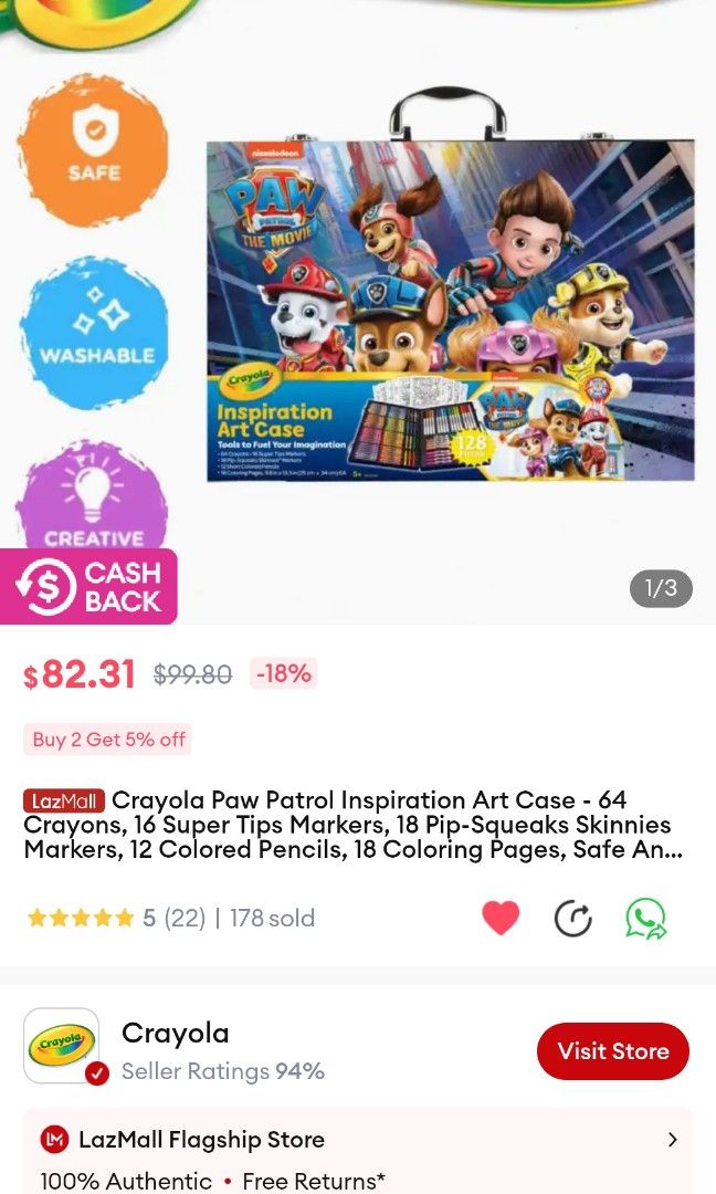 Crayola Paw Patrol Inspiration Art Case - Shop leschampions Illustration,  Painting & Calligraphy - Pinkoi