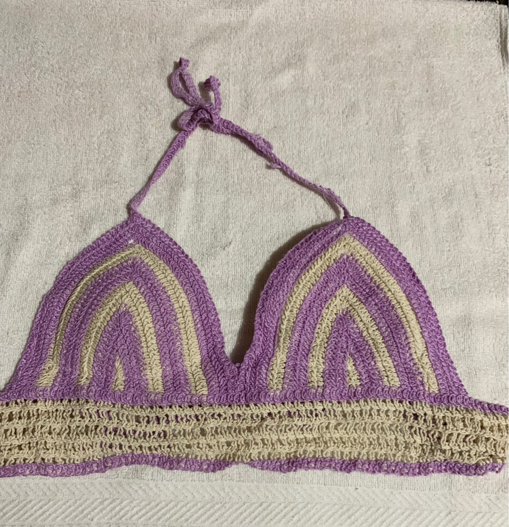 Crochet swimsuit top on Carousell