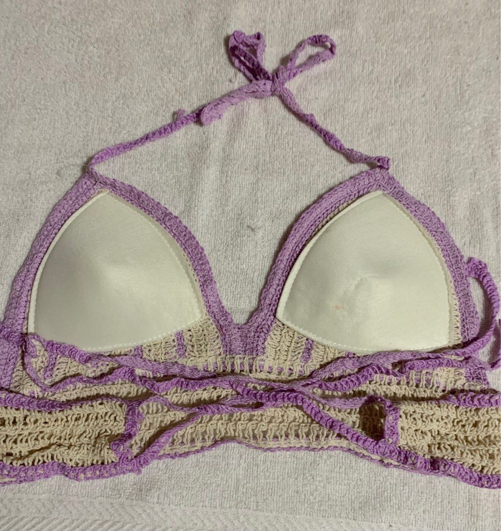 Crochet swimsuit top on Carousell