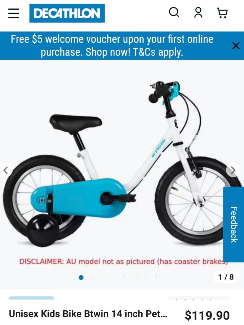 Decathlon kids bike hardly used Sports Equipment Bicycles Parts Bicycles on Carousell