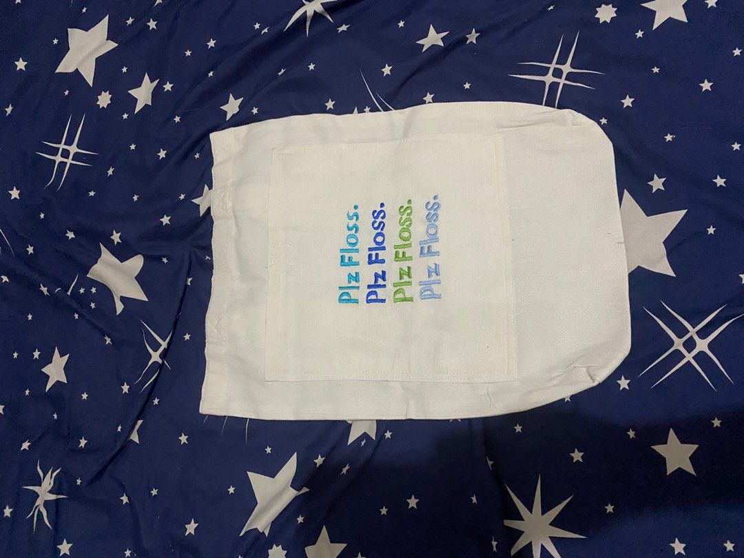 Dentistry Tote Bag Medium (Category: Tote Bags) located in Manila. Submitted by gerpf (Listing ID 1244611574, Image 3). Description: Canvas Tote Bag with embroidered dental patterns.