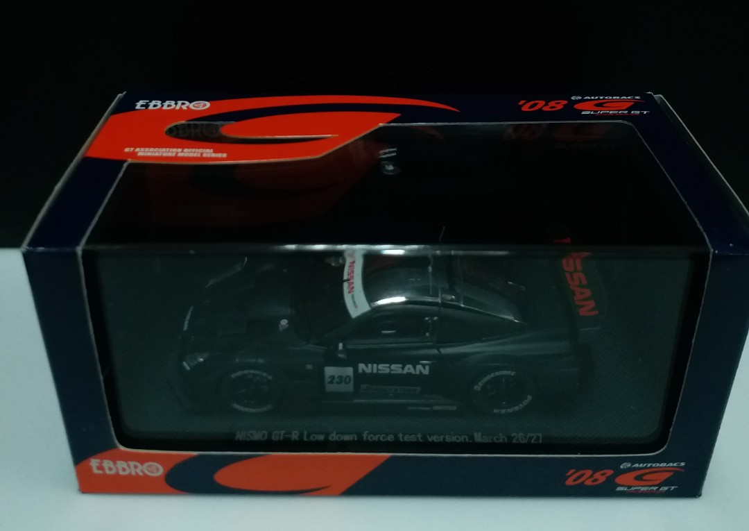 Ebbro 1/43 Super GT 500 Nismo GT-R Low Down Force Test Car PC 盒裂