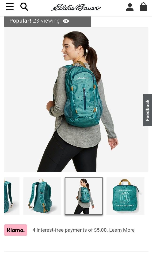 Eddie Bauer Stowaway Backpack 20L