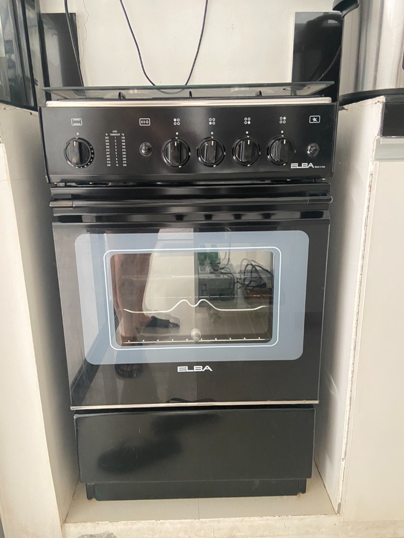 Elba E 5500 FG2 BK 50cm Gas Cooking Range, Furniture & Home Living