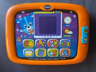 EUC Vtech light-up baby touch tablet (with light, sound and music)