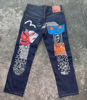 evisu jeans embroid