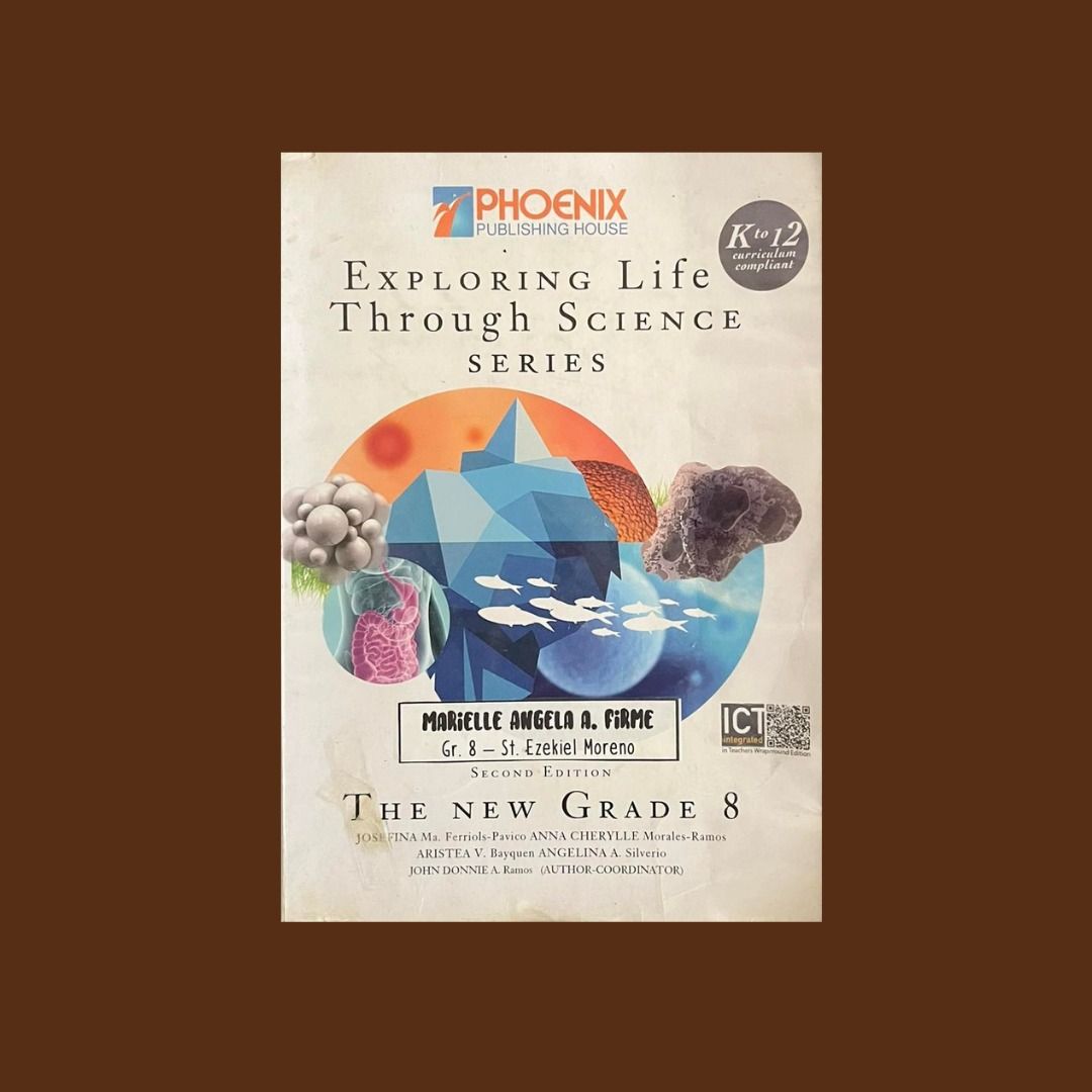 EXPLORING LIFE THROUGH SCIENCE (GRADE 8) (Category: Textbooks) located in Paranaque City. Submitted by sofiaflrs (Listing ID 1244528013, Image 1). Description: Title: Exploring Life Through Science Publisher: Phoenix Publishing House Condition: Used but Like New; Good; 9/10 RFS: Decluttering Notes: 1. I have more textbooks! Most of them are priced the same. You can check my other listings. 2. All are in good condition, unless stated otherwise 3. 