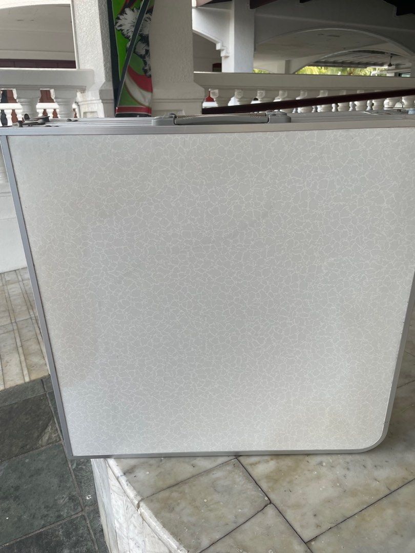 Foldable table (Category: Tables & Sets) located in Singapore. Submitted by silverngold (Listing ID 1244552630, Image 1). Description: Good for picnic or as an extra table that is portable. Easy to stow away. L180xW60xH55cm.