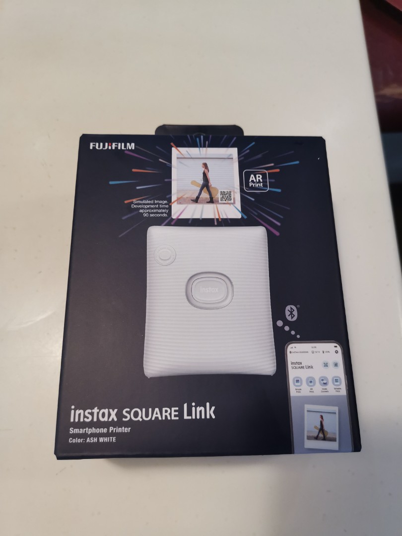 Instax Square Link Photo Printer - Ash White (2023 Ltd Ed Gift Pack)