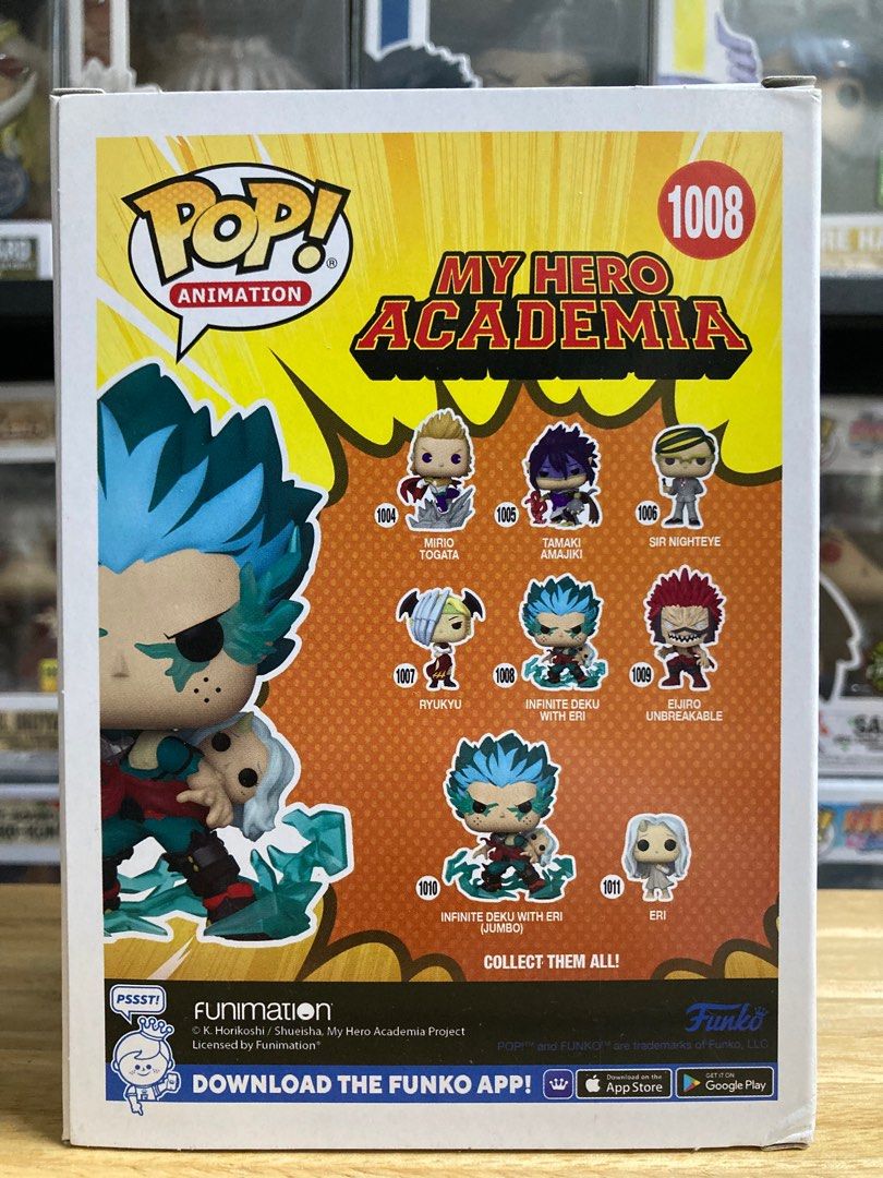 Funko Shop Exclusive My Hero Academia Infinite Deku with Eri Glows