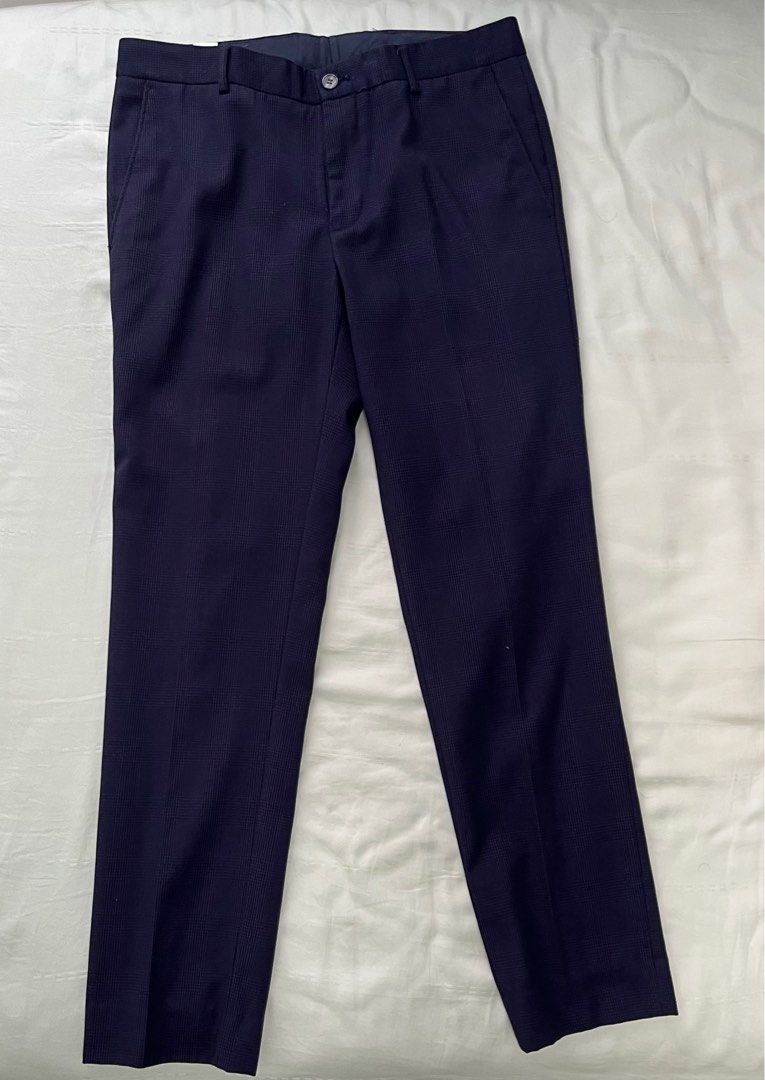 G2000 navy blue formal pants, Men's Fashion, Bottoms, Trousers on Carousell