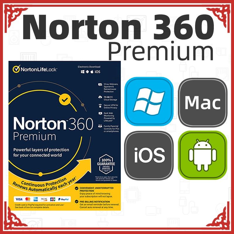 Genuine] Norton 360 Standard Deluxe Premium 2023 PC Antivirus.