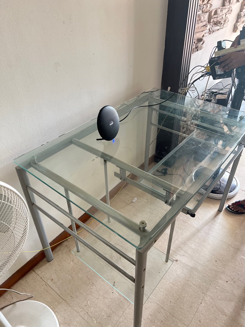 Computer Glass Table , Furniture & Home Living, Furniture, Tables
