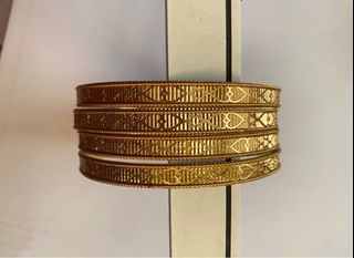 Gold plated bangles for party/wedding