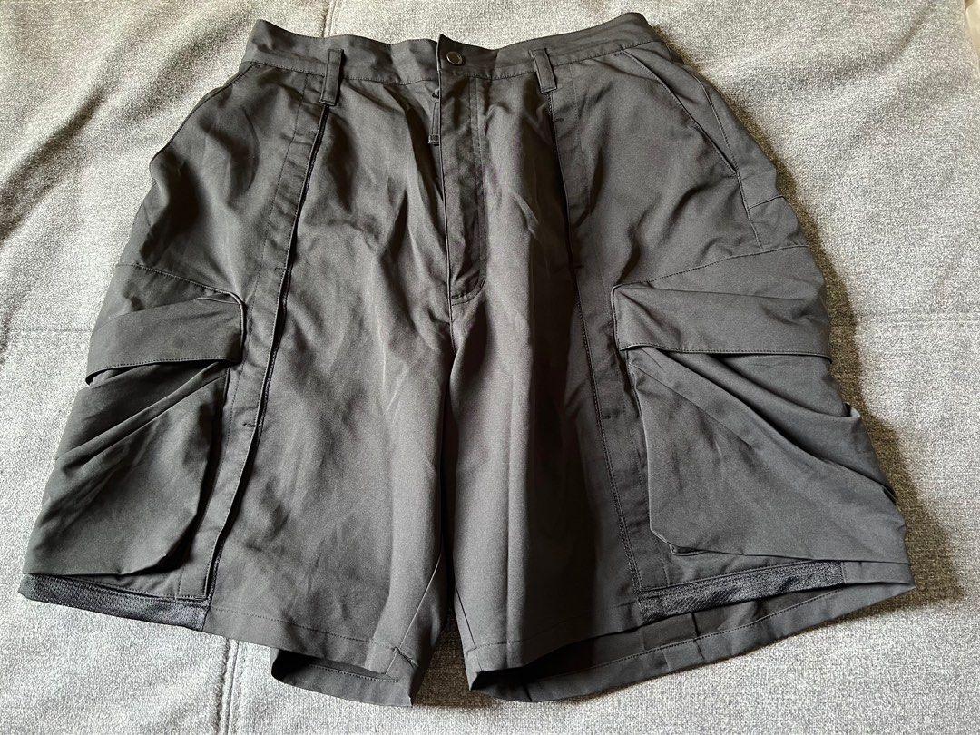 Goopimade DP-4 Multi-Pocket Utility Shorts - Black size3, 男裝, 褲