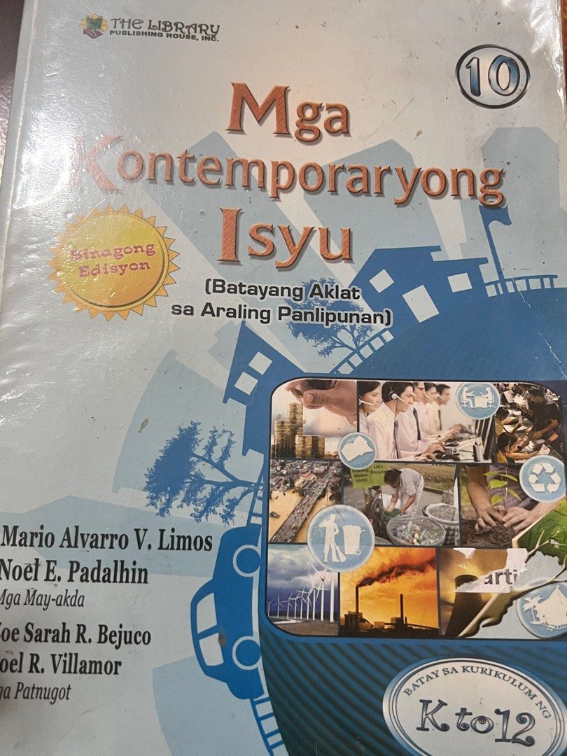 Grade 10 Books Mga Kontemporaryong Isyu 10 Hobbies And Toys Books And Magazines Textbooks On 7768