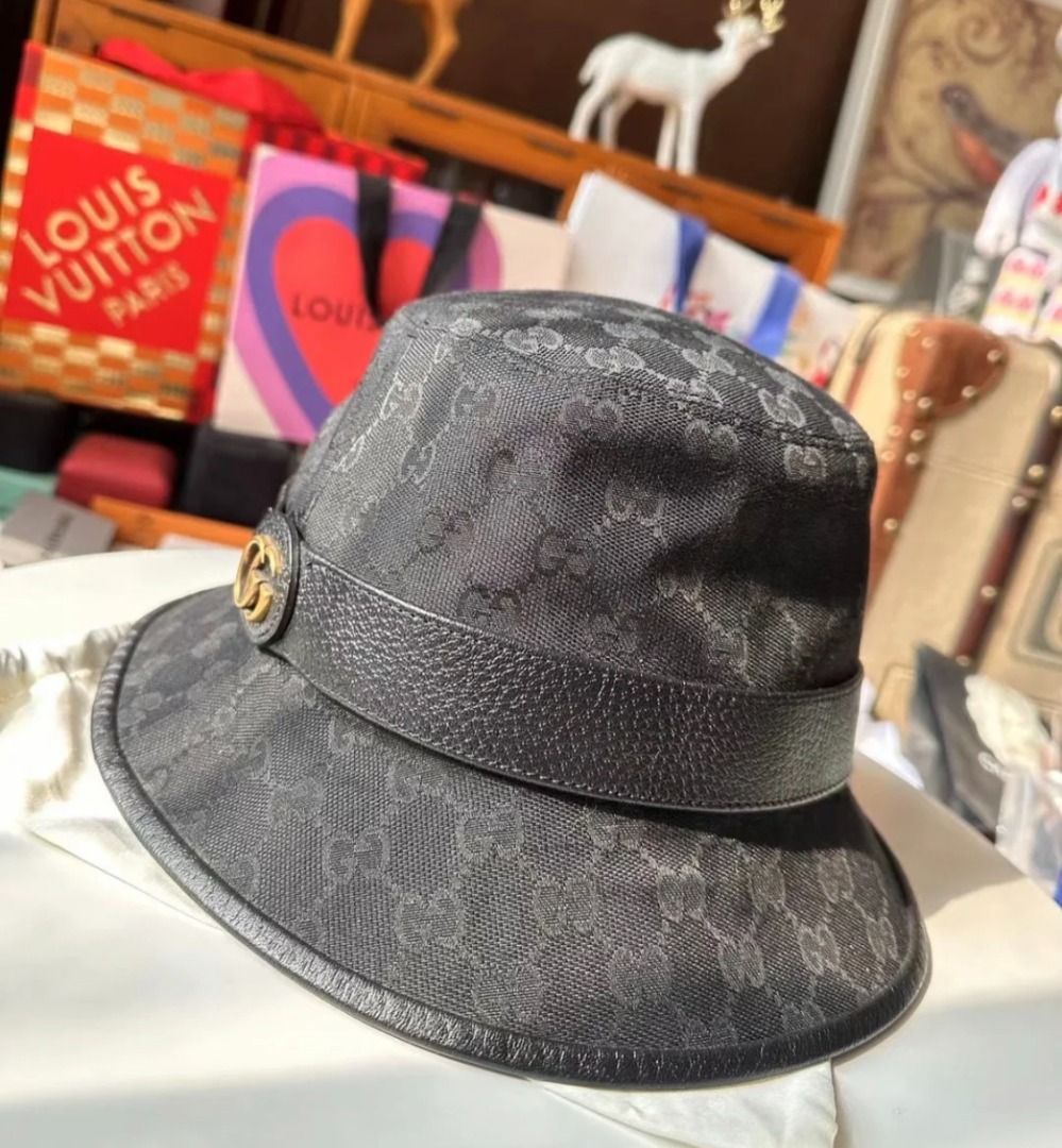 LV Bucket Hat, Men's Fashion, Watches & Accessories, Caps & Hats on  Carousell
