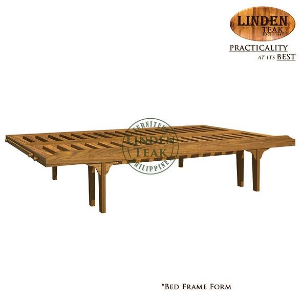 Handcrafted Solid Teak Wood Folding Modern Sofa Bed Frame (Category: Bed Frames & Mattresses) located in Quezon City. Submitted by golden_ltfp.online.sales (Listing ID 1244522176, Image 2). Description: ITEM: Handcrafted Solid Teak Wood Folding Modern Sofa Bed Frame SERIES: Gold Teak (Indoor Series) MAIN MATERIAL: Teak Wood (Tectona Grandis) FINISHING: N. Cellulose APPROXIMATE DIMENSIONS: (size may slightly vary due to its handcrafted nature) Bed