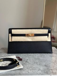 NEW Hermes Kelly Elan Etoupe Veau Madame Gold Hw B Stamp Complete