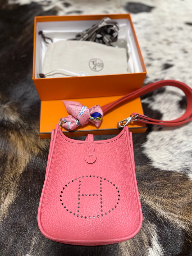 Hermes evelyne hotsell mini pink