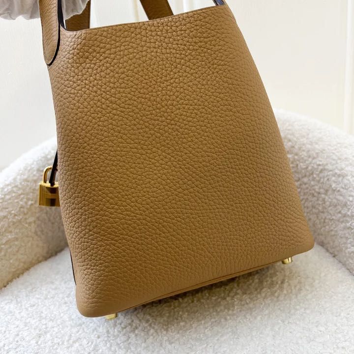 Hermes Picotin 18 in Chai Clemence Leather GHW – Brands Lover