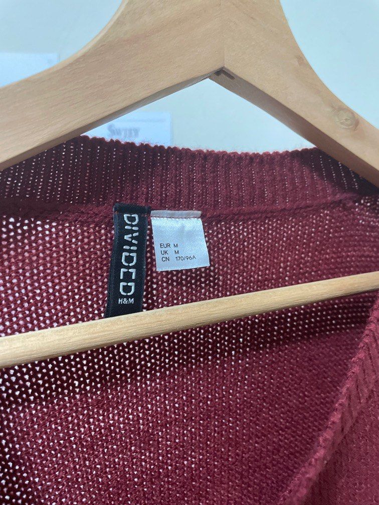 H&m cheap maroon sweater