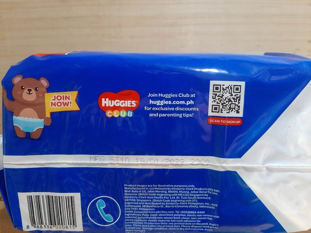HUGGIES DEY PANTS XL 26PCS. (Category: Diapers & Baby Wipes) located in Manila. Submitted by sweetieteapascua (Listing ID 1244476238, Image 2). Description: HUGGIES DRY PANTS XL 26PCS.-280 MANUFACTURED DATE 2022 EXPIRATION DATE 2026 PAYMENT-COD, GCASH, BANKTRANSFER.