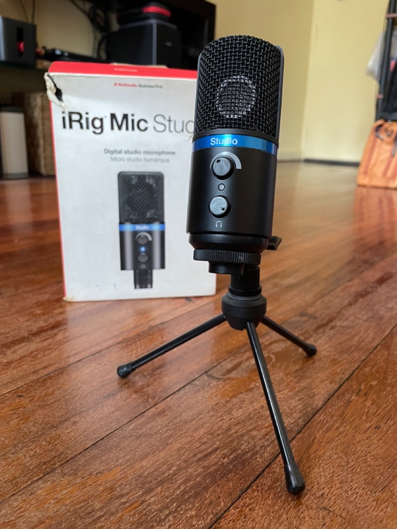 IK Multimedia iRig Mic Studio, Portable Large-Diaphragm Digital Microphone,  Hobbies & Toys, Music & Media, Musical Instruments on Carousell