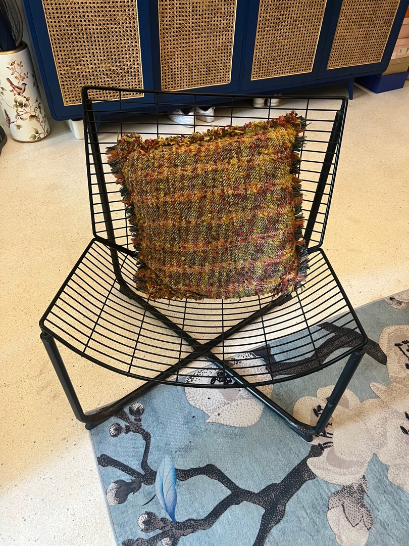 Ikea black wire shop chair