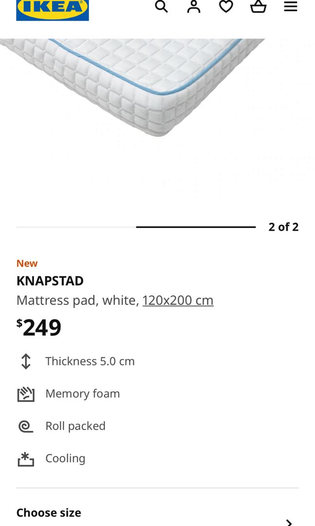 Knapstad cheap mattress ikea