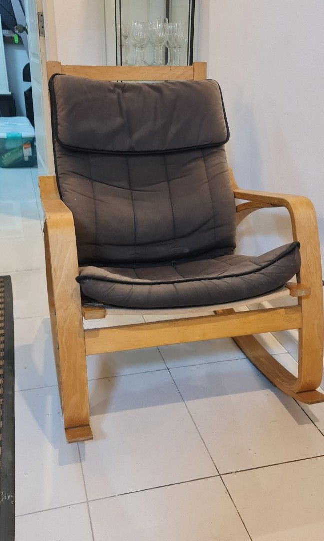 Ikea Poang Rocking chair, Furniture & Home Living, Furniture, Chairs on