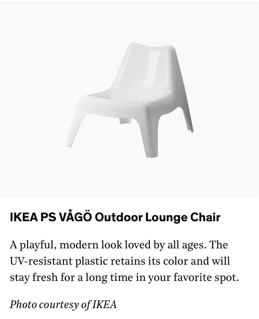 Ikea Ps Vago Outdoor Lounge Chair Furniture And Home Living Outdoor