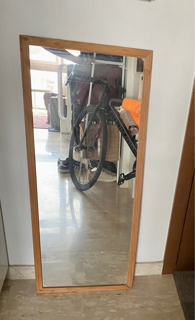 IKEA standing mirror, Furniture & Home Living, Home Decor, Mirrors on