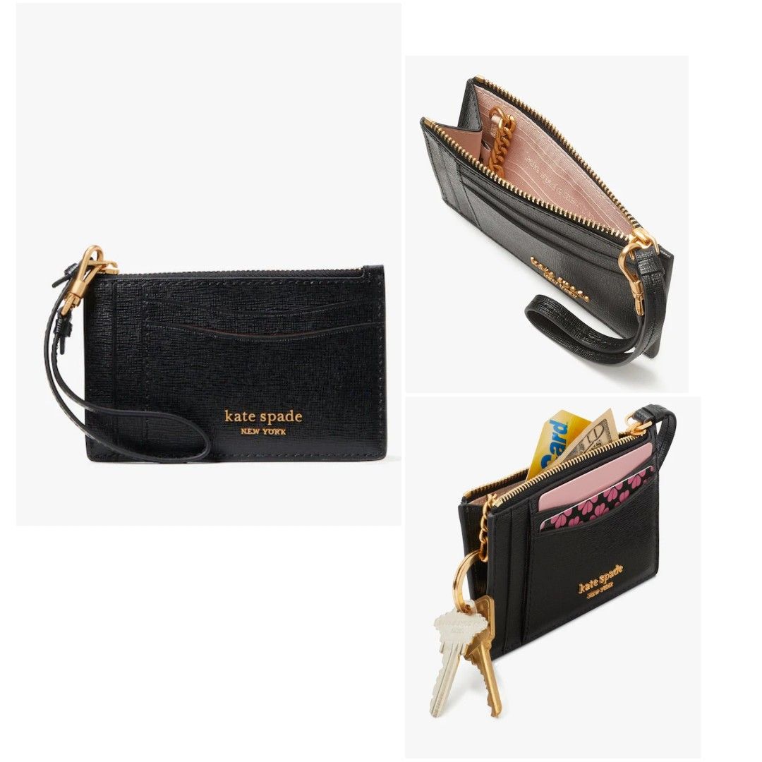 Spencer leather hotsell wristlet card case