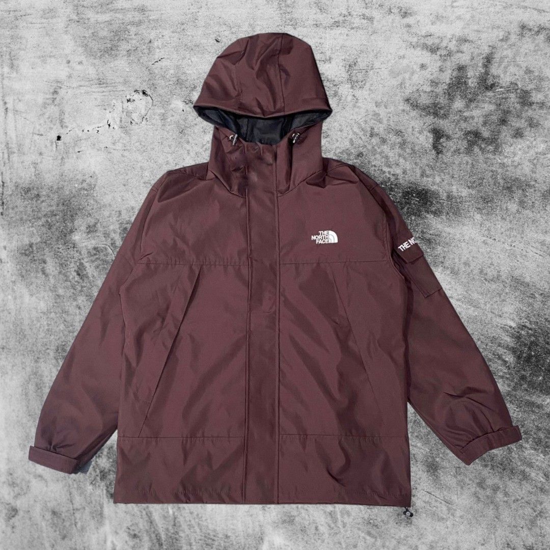 Jaket The North Face TNF Maroon Waterproof Anti Air Fesyen Pria