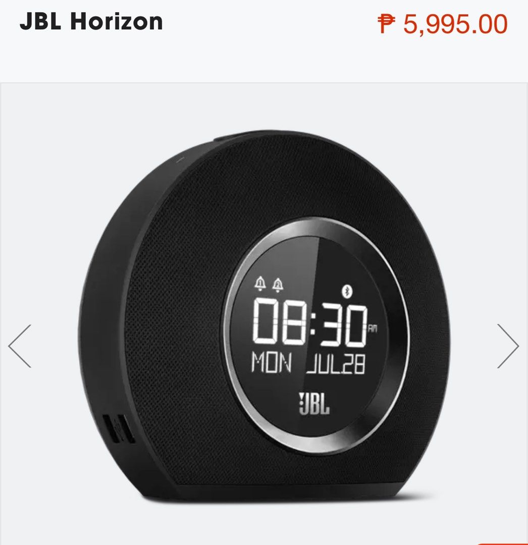 JBL Horizon Speaker Clock FM Radio Alarm Light on Carousell