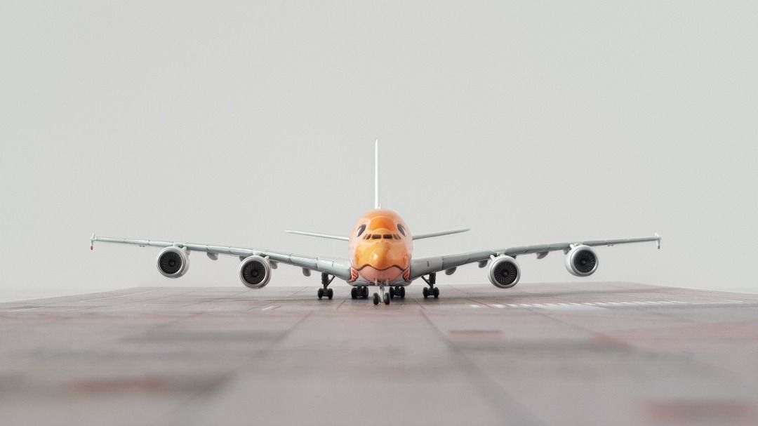 JC Wings ANA Flying Honu Lani A380-800 JA381A – Modello Diecast 1:400 Pre-assemblato - 4